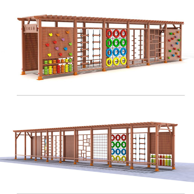 Buitenspeelplaats met klimrek  - Kids Outdoor Wooden Climbing Frame recensie en prijs