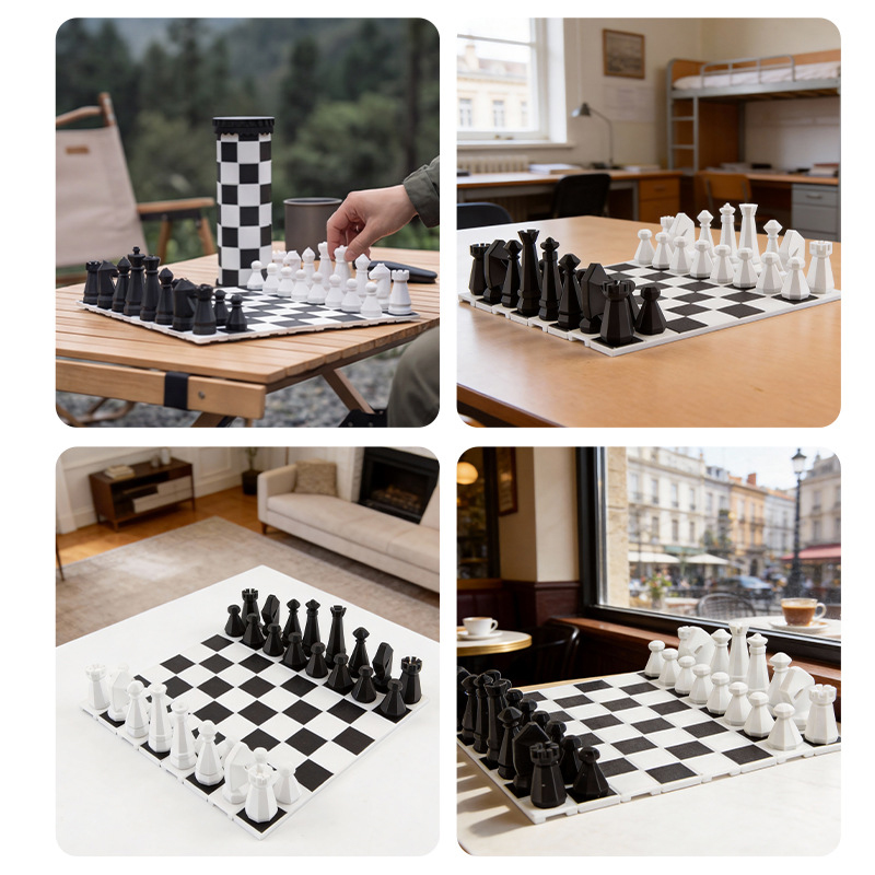 2-in-1 draagbare schaakspelset - Kids Outdoor Yard Games recensie en prijs