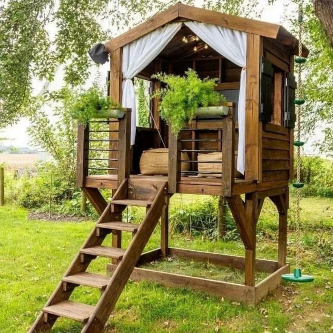 Buiten beweegbare montage Gast - Kids Outdoor Wooden Playhouse recensie en prijs