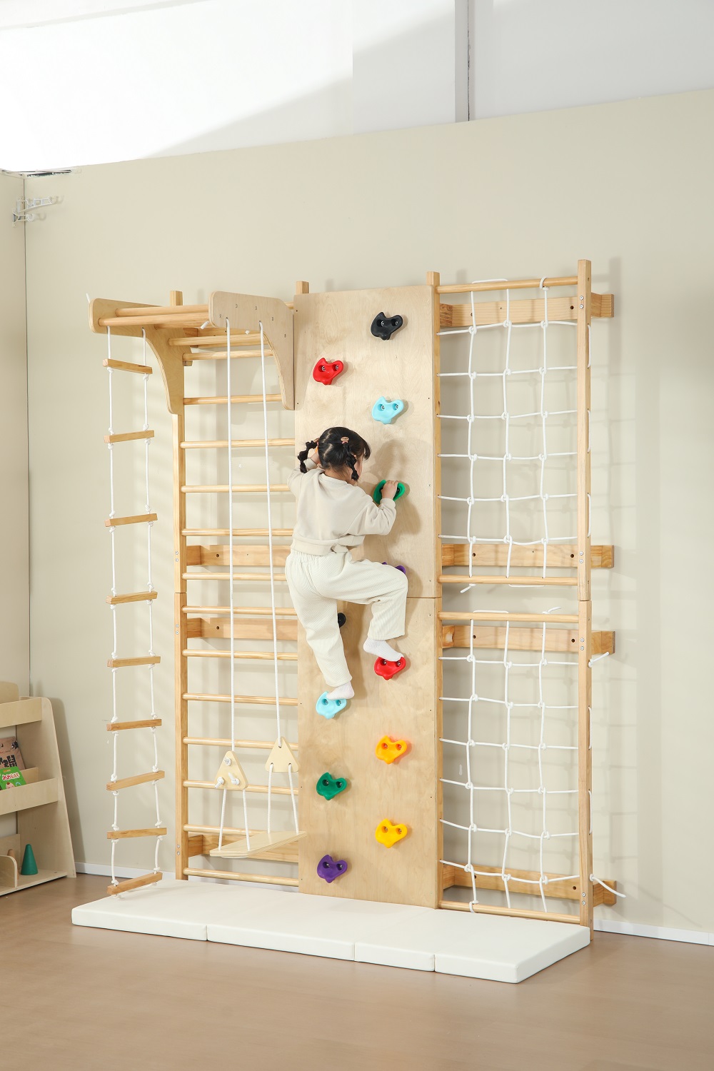 Op voorraad Indoor Monkey Bars - Kids Outdoor Wooden Climbing Frame recensie en prijs